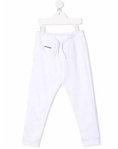 Спортивные брюки с кулиской и логотипом, белый Dsquared2