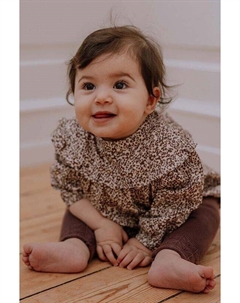 Это моя детская хлопковая блузка 24861., коричневый That's mine