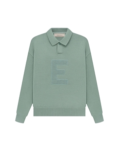 Детская вязаная футболка-поло с длинными рукавами, цвет План Fear of god essentials