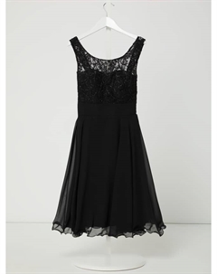 Платье из кружева и шифона с эффектом блесток, черный G.o.l.