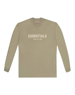 Детская футболка с длинными рукавами, Морская пена Fear of god essentials