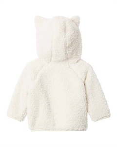 Флисовая куртка Foxy Baby Sherpa с молнией во всю длину — для маленьких девочек, цвет Chalk Columbia