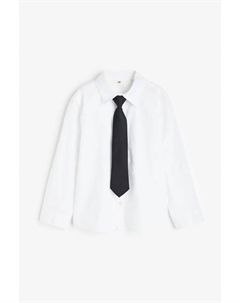 Рубашка и галстук, белый H&m