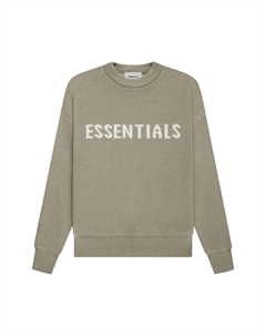 Детский вязаный пуловер Фисташковый Fear of god essentials