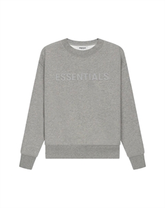 Детский пуловер с круглым вырезом, темно-вересковый, овсяный Fear of god essentials