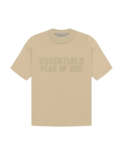 Детская футболка с короткими рукавами, цвет Песок Fear of god essentials