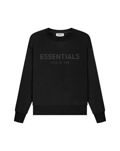 Детский пуловер с круглым вырезом, черный Fear of god essentials