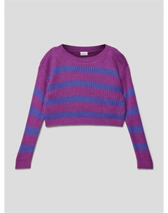 Вязаный свитер с полосатым узором, фиолетовый Name it