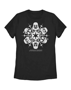 Детская футболка с рождественским рисунком «Звездные войны: Темная сторона снежинки», черный Star wars