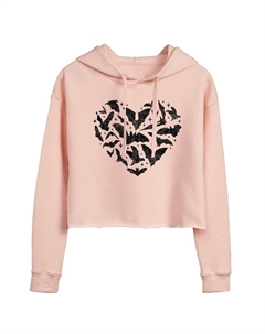 Укороченная худи с рисунком в форме сердца Flying Bats для юниоров Licensed character