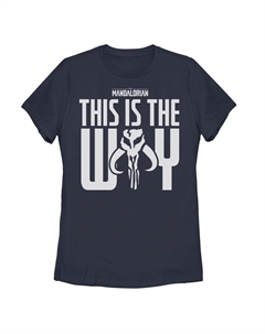 Детская футболка с рисунком «Звездные войны: Мандалорец This Is The Way», темно-синий Star wars