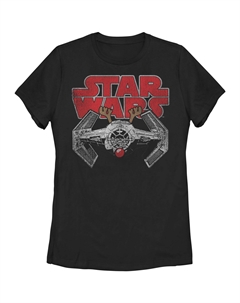 Рождественская футболка TIE Fighter с носом Рудольфа для юниоров Star wars
