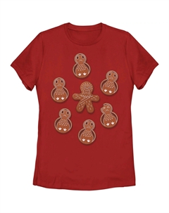 Рождественская футболка с имбирным печеньем «Звездные войны» для юниоров Chewie Porg Star wars