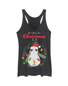 Детская майка Porg All I Want Christmas Holiday Star wars