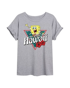 Детская струящаяся футболка «Губка Боб Квадратные Штаны» Гавайи Licensed character