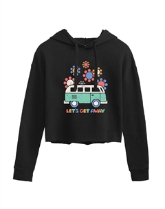 Укороченное худи с рисунком Lets Get Away для юниоров Licensed character