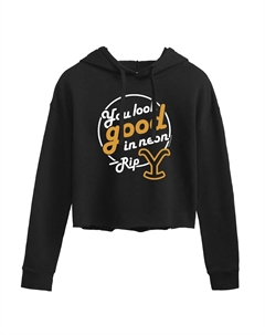 Укороченная толстовка с надписью «You Look Good In Neon» для юниоров Yellowstone Licensed character