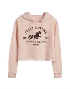 Укороченная худи с графическим рисунком и логотипом Yellowstone Horse для юниоров Licensed character