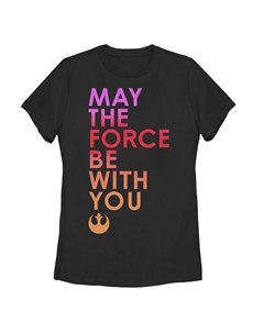 Футболка с градиентом «Звездные войны, последний джедай» для юниоров «Да пребудет с тобой сила» Star wars