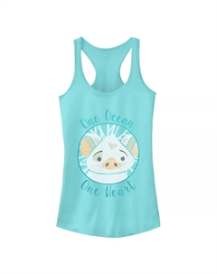 Юниорская майка Disney Moana Pua с одним сердцем и круговым логотипом Racerback Licensed character