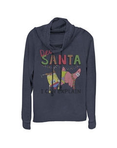 Пуловер с воротником-хомутом Nickelodeon для юниоров «Губка Боб Квадратные Штаны» «Санта, я могу объяснить» Licensed character