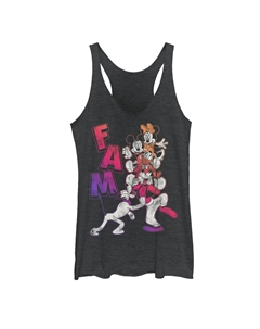 Детская майка с рисунком «борцовка» 's Mickey Mouse Fam Gradient Portrait и графическим рисунком на спине Disney