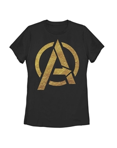 Детская футболка с графическим логотипом Marvel Avengers из золотой фольги Licensed character