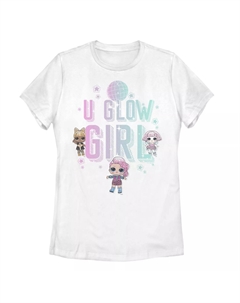 Юниорская L.O.L. Сюрприз! Футболка с рисунком U Glow Girl, белый Licensed character