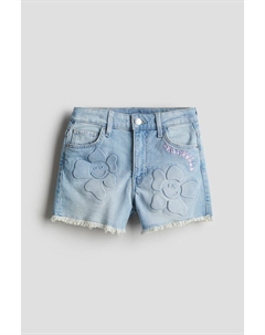 Джинсовые шорты с принтами, синий H&m