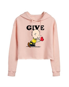 Укороченная толстовка с капюшоном для юниоров Peanuts Charlie Brown Give Licensed character