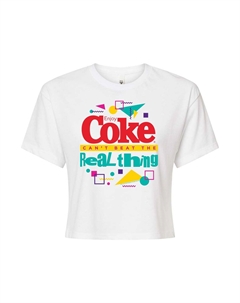 Укороченная футболка Coca-Cola Coke для юниоров не может быть лучше, белый Licensed character