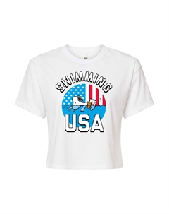 Укороченная футболка для плавания Peanuts Snoopy USA для юниоров, белый Licensed character