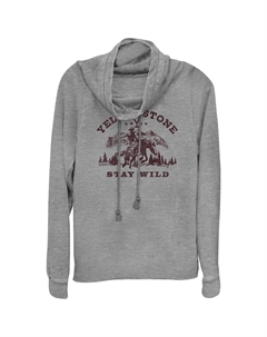 Пуловер с воротником-хомутом Yellowstone Stay Wild для юниоров Licensed character