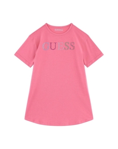 Стандартная футболка с декоративными камнями, красный Guess