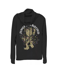 Пуловер с капюшоном и воротником-хомутом для юниоров Marvel Christmas Groot Jingle Вокруг портрета Licensed character