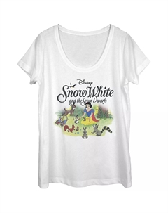 Детская футболка Disney's Snow White Friends с круглым вырезом «Друзья животных» Licensed character