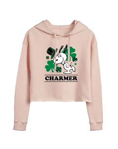 Укороченное худи Juniors' Peanuts Snoopy Charmer Licensed character