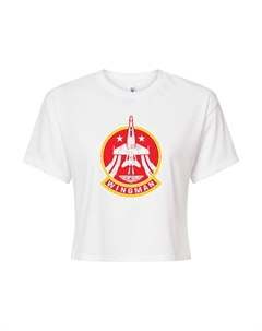 Лучший стрелок среди юниоров: укороченная футболка с рисунком Maverick Wingman, белый Licensed character