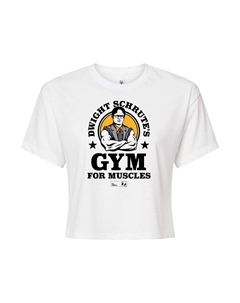 Укороченная футболка The Office Dwight для юниоров, белый Licensed character