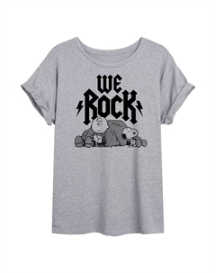Детская футболка Peanuts Charlie Brown & Snoopy We Rock с струящимся рисунком Licensed character
