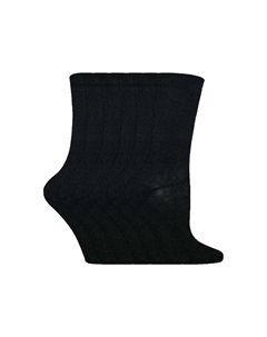 6 пар однотонных повседневных хлопковых носков, черный Sock snob