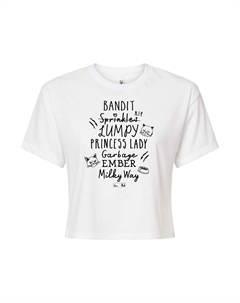 Укороченная футболка The Office Angela's Cats для подростков, белый Licensed character