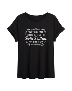 Струящаяся футболка Yellowstone Beth Dutton для юниоров Licensed character