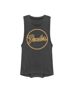 Майка Fender для юниоров с неоновым логотипом и мускулистым рисунком Licensed character