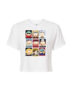 Укороченная футболка South Park Cartman для юниоров, белый Licensed character