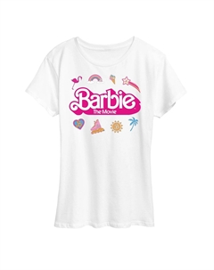 Футболка с логотипом Missy Plus Barbie The Movie Icons и графическим рисунком, белый Licensed character
