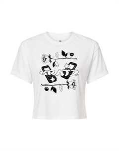 Укороченная футболка с логотипом Bratz Y2K для юниоров, белый Licensed character