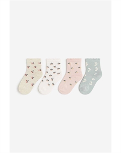 4 упаковки носков, зеленый H&m