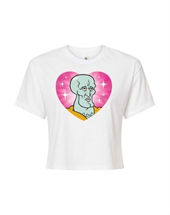 Детская футболка Nickelodeon SpongeBob SquarePants с рисунком сердца Squidward, белый Licensed character