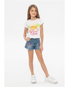 Футболка с принтом SEQUINS, цвет white Minoti